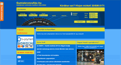 Desktop Screenshot of gumiabroncsabc.hu